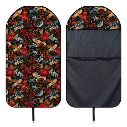 Old School Tattoo Print Waterproof Car Seat Cover