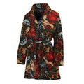 Old School Tattoo Print Women's Bathrobe