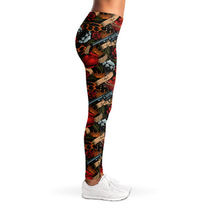 Old School Tattoo Print Women's Leggings