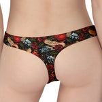 Old School Tattoo Print Women's Thong