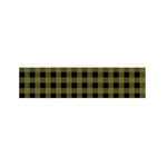 Olive Green Buffalo Check Pattern Print Bed Runner