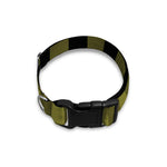 Olive Green Buffalo Check Pattern Print Dog Collar