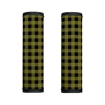 Olive Green Buffalo Check Pattern Print Handle Covers