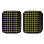 Olive Green Buffalo Check Pattern Print Handle Covers