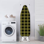 Olive Green Buffalo Check Pattern Print Ironing Board Cover
