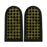 Olive Green Buffalo Check Pattern Print Skillet Handle Cover