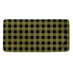 Olive Green Buffalo Check Pattern Print Towel