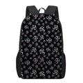 Om Sign Pattern Print 17 Inch Backpack