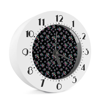 Om Sign Pattern Print Alarm Clock