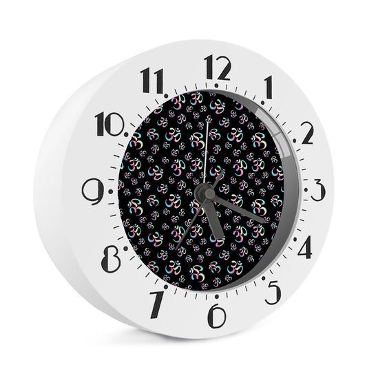 Om Sign Pattern Print Alarm Clock