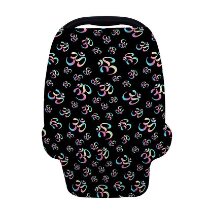 Om Sign Pattern Print Baby Seat Cover