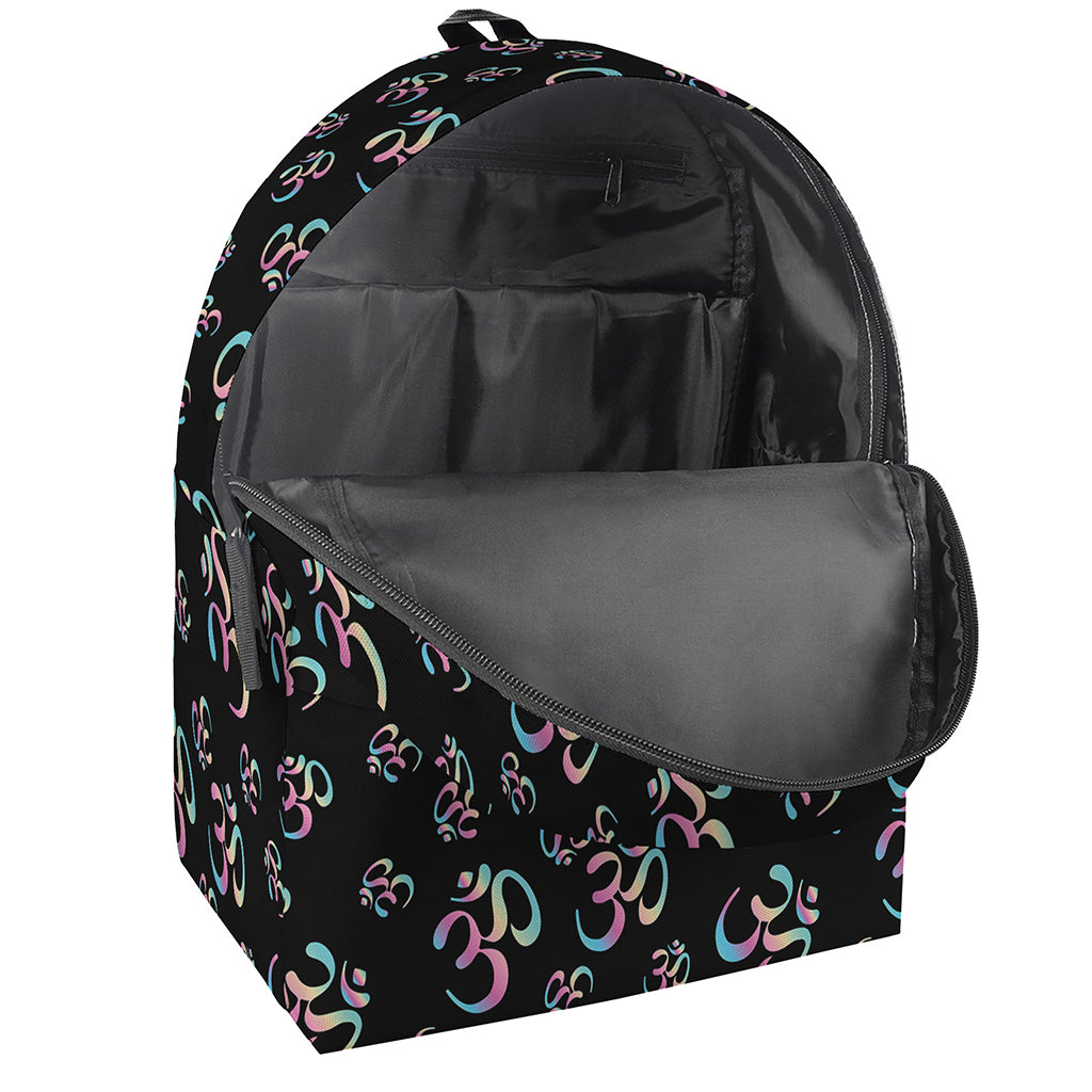 Om Sign Pattern Print Backpack