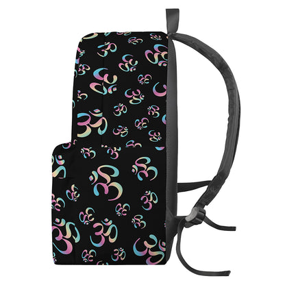 Om Sign Pattern Print Backpack