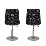 Om Sign Pattern Print Bar Stool Covers