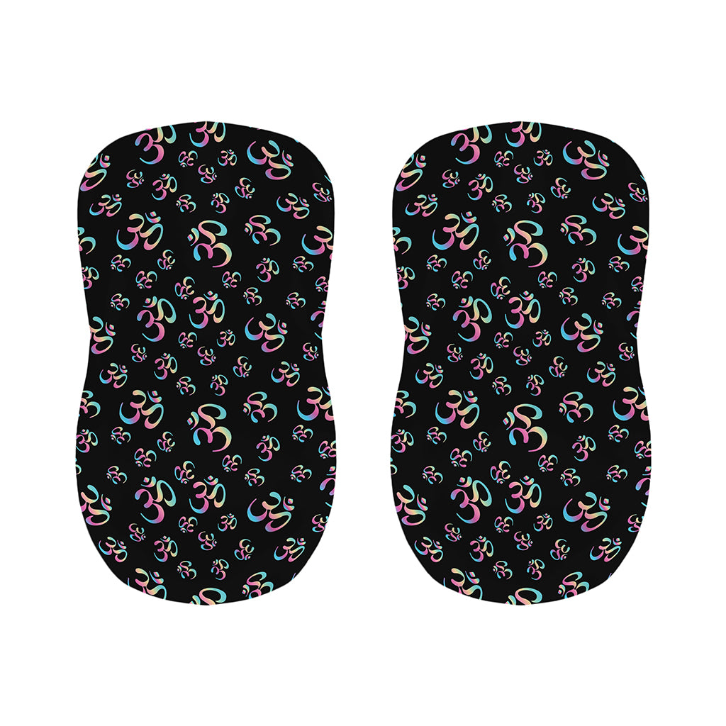 Om Sign Pattern Print Bar Stool Covers