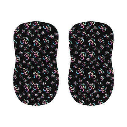 Om Sign Pattern Print Bar Stool Covers