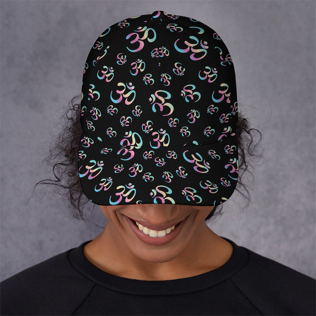 Om Sign Pattern Print Baseball Cap