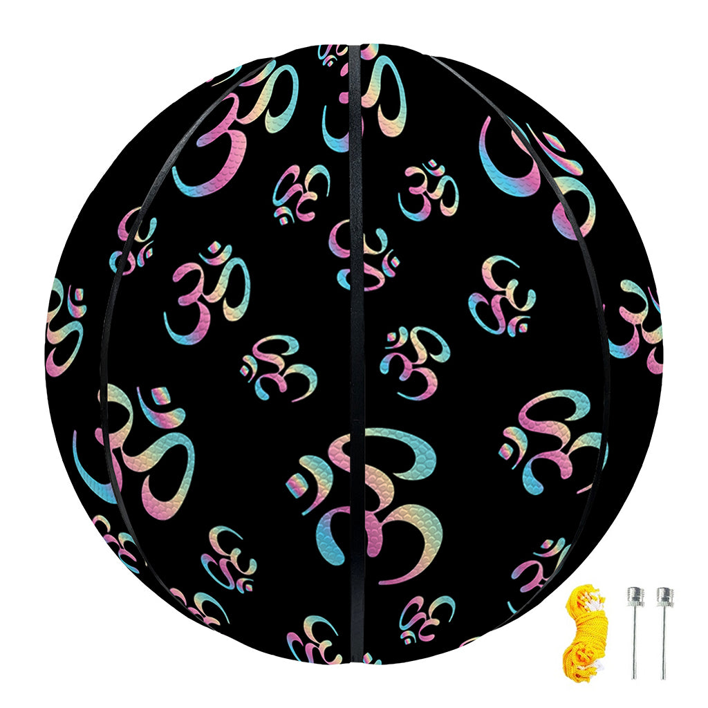 Om Sign Pattern Print Basketball