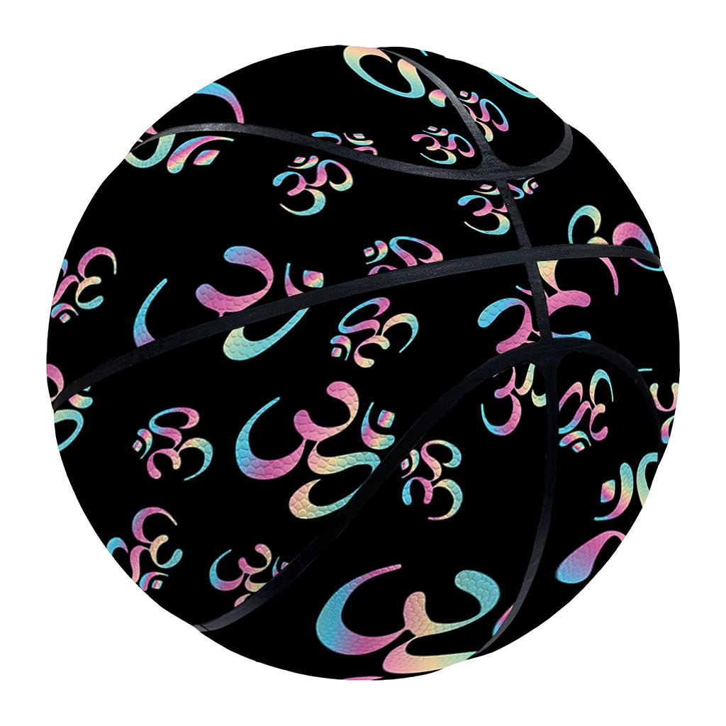 Om Sign Pattern Print Basketball