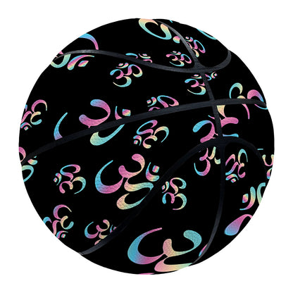 Om Sign Pattern Print Basketball
