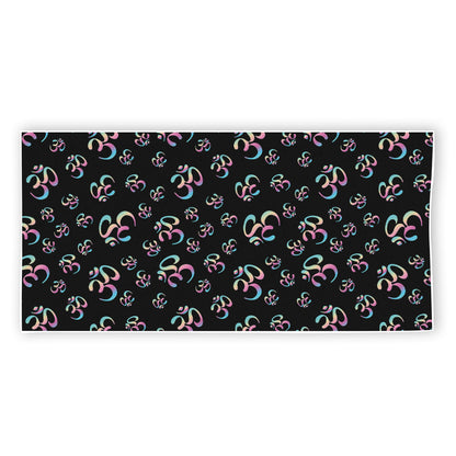 Om Sign Pattern Print Beach Towel