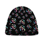 Om Sign Pattern Print Beanie