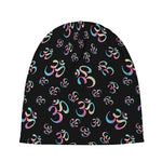 Om Sign Pattern Print Beanie
