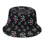 Om Sign Pattern Print Bucket Hat