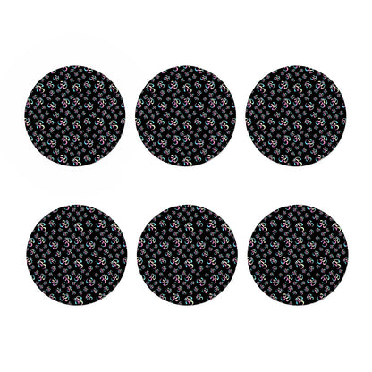 Om Sign Pattern Print Coaster Set