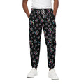 Om Sign Pattern Print Cotton Sweatpants