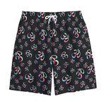 Om Sign Pattern Print Cotton Shorts