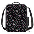 Om Sign Pattern Print Crossbody Lunch Bag