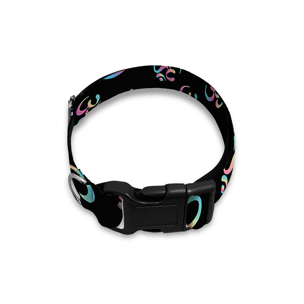 Om Sign Pattern Print Dog Collar