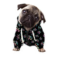 Om Sign Pattern Print Dog Zip Up Hoodie