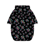 Om Sign Pattern Print Dog Zip Up Hoodie