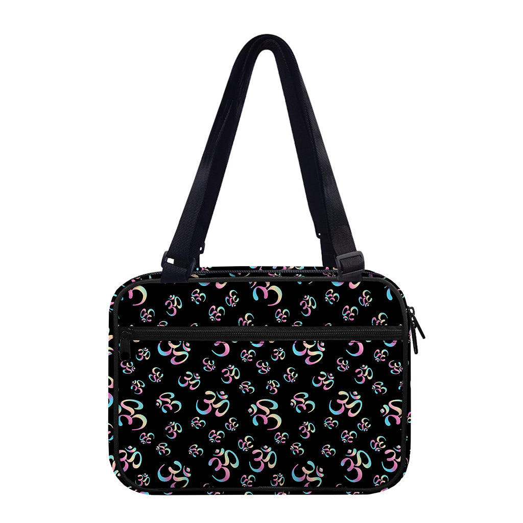 Om Sign Pattern Print Double Strap Bible Bag