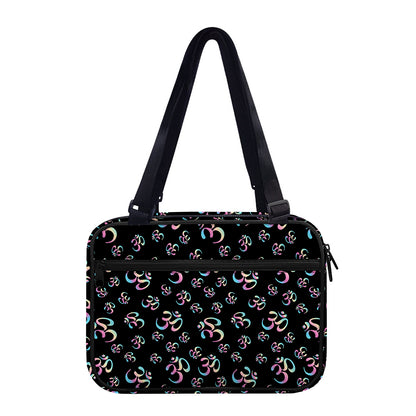 Om Sign Pattern Print Double Strap Bible Bag