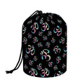 Om Sign Pattern Print Drawstring Makeup Bag