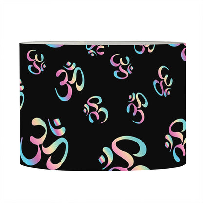 Om Sign Pattern Print Drum Lamp Shade