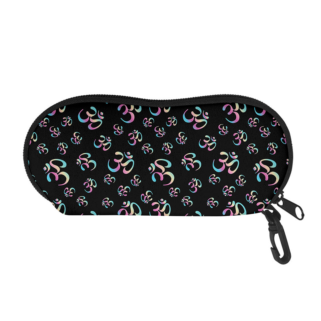 Om Sign Pattern Print Glasses Case