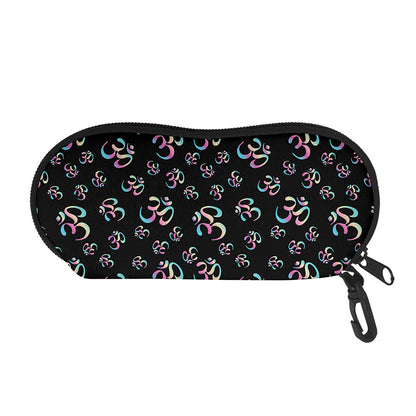 Om Sign Pattern Print Glasses Case