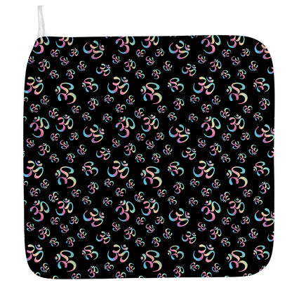 Om Sign Pattern Print Hand Towel