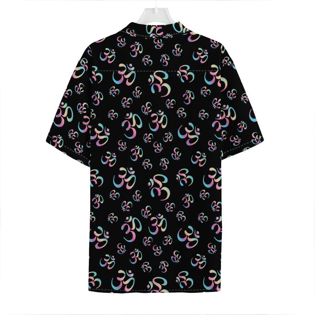 Om Sign Pattern Print Hawaiian Shirt