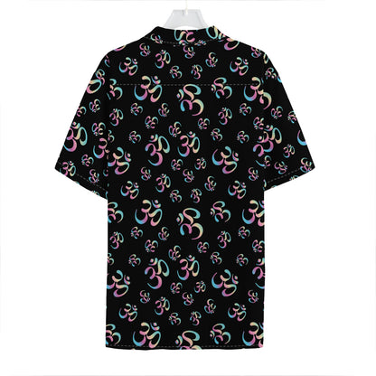 Om Sign Pattern Print Hawaiian Shirt