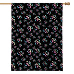 Om Sign Pattern Print House Flag