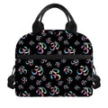Om Sign Pattern Print Insulated Lunch Bag