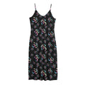 Om Sign Pattern Print Jersey Midi Cami Dress