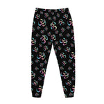 Om Sign Pattern Print Jogger Pants