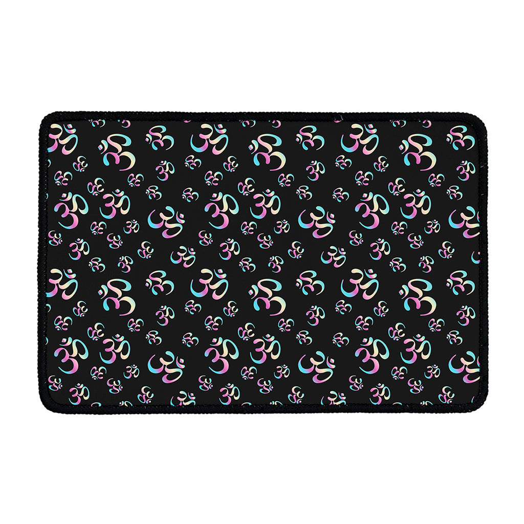 Om Sign Pattern Print Kitchen Mat