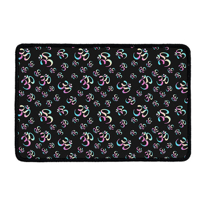 Om Sign Pattern Print Kitchen Mat